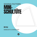 Mini Schultüte - Schnittmuster / Sewing Pattern PDF