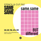 Same.Same BUT different Schablonen- & Schnittdatei