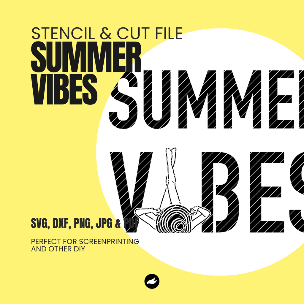 Summer Vibes Schablonen- & Schnittdatei