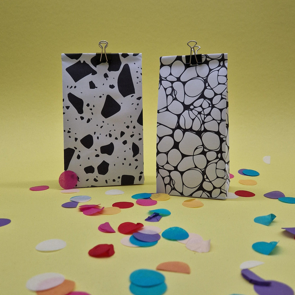 Blasenmuster Geschenktüten-Vorlage