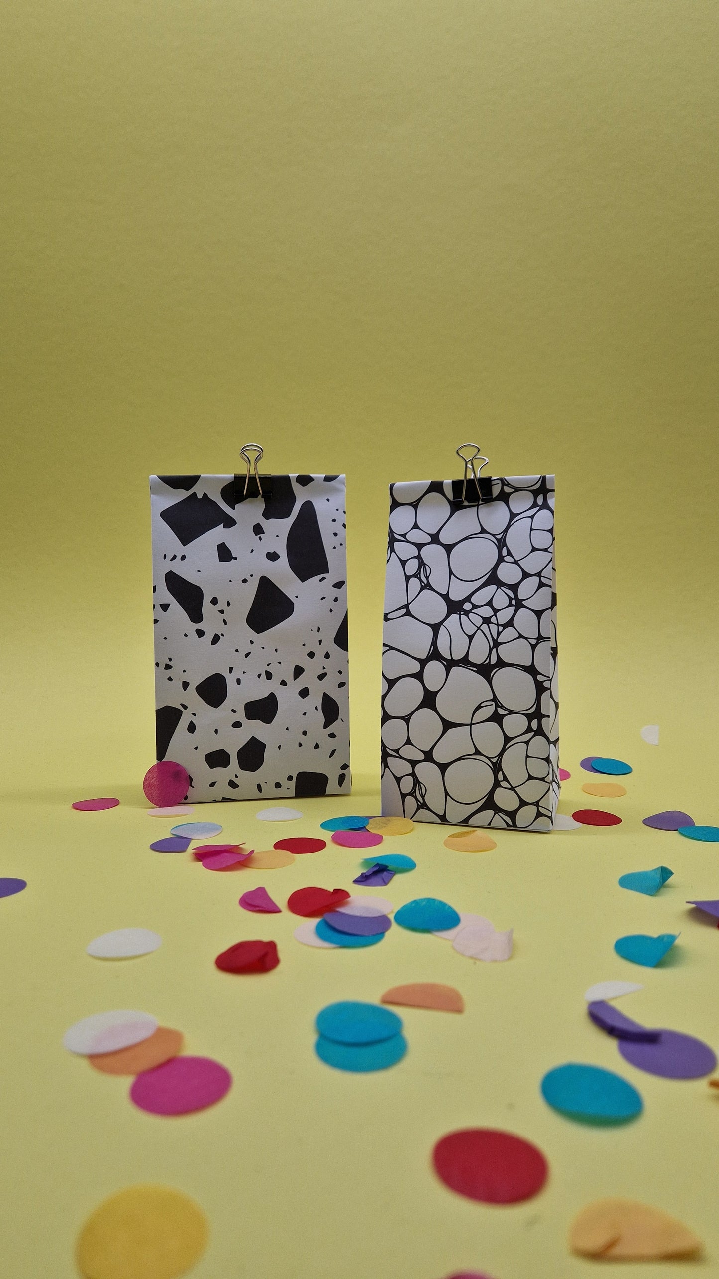 Terrazzo Pattern Gift Bag Templates