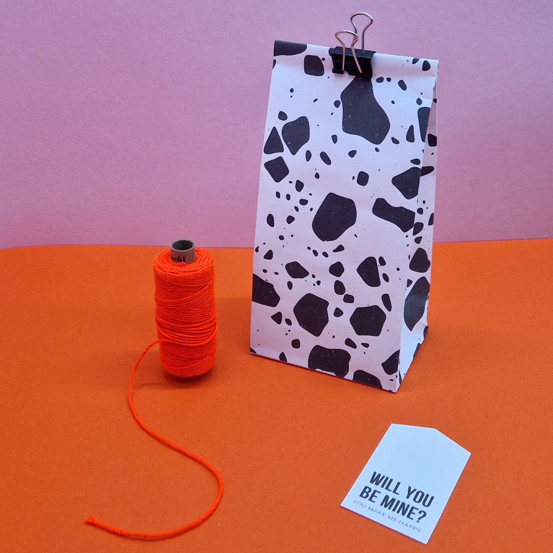 Terrazzo Geschenktüten-Vorlage