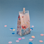 Watercolor Spring Flowers Gift Bag Template