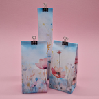 Watercolor Spring Flowers Gift Bag Template