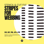 Stripes Webbing - Stencil & Cut File