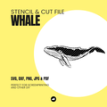 Whale / Humpback Whale - Stencil File & Cut File
